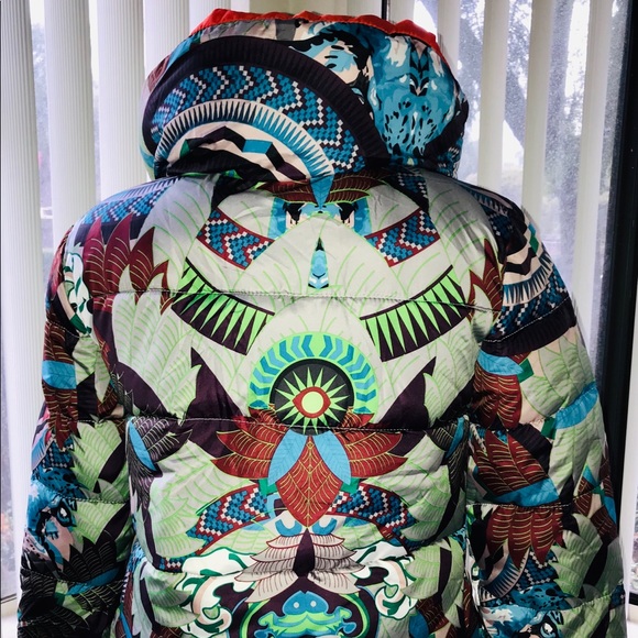 VITEBEINUO Fabulous Designer PUFFER Ski Style JACKET S - Picture 6 of 8